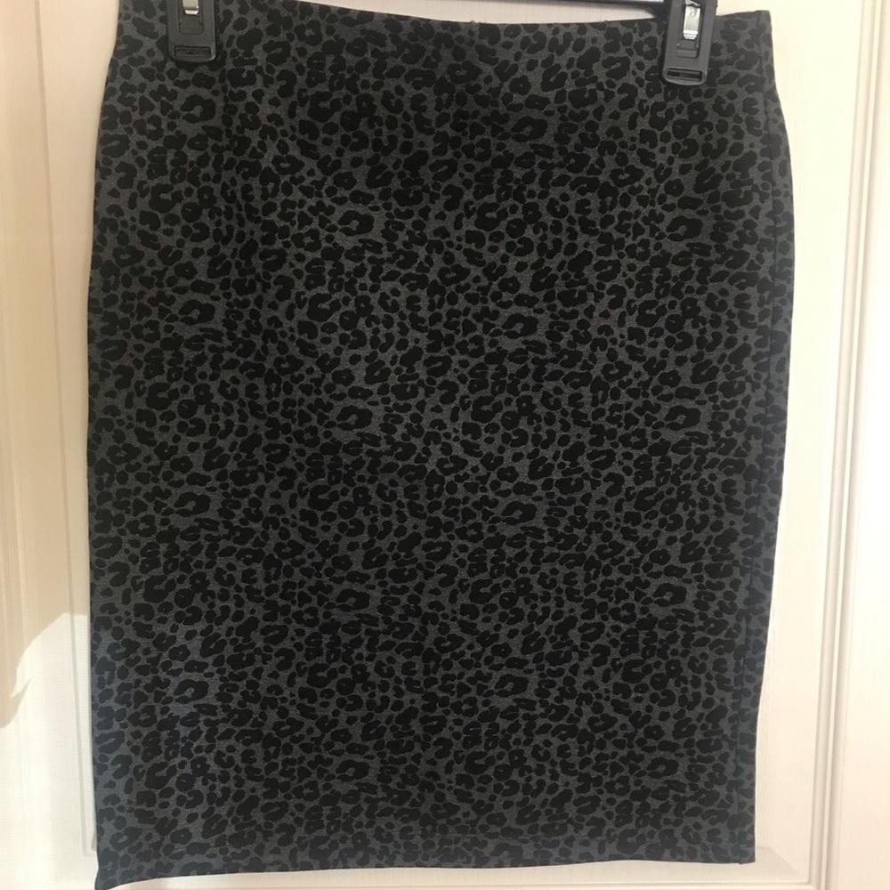 NWT Loft Small Petite Leopard Print Stretch Pencil Skirt
